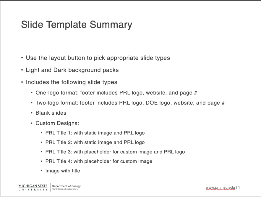 Powerpoint slide template standard size