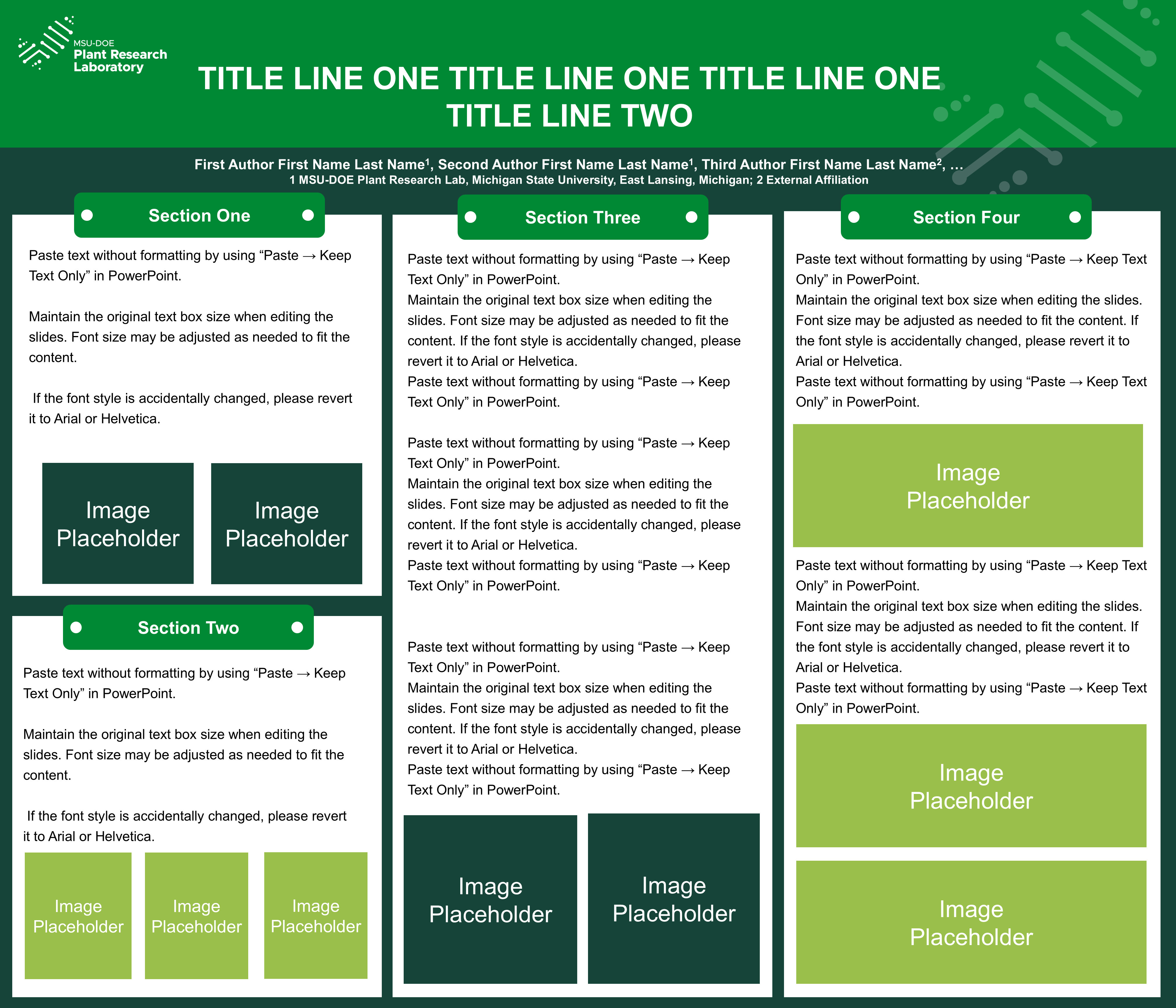 Poster template